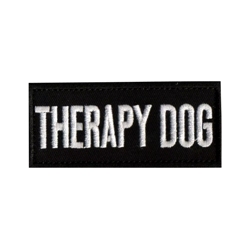 Klettabzeichen Hund "Service Dog / Do not pet / In Training / Emotional Support / Therapy dog" Velcro Patch