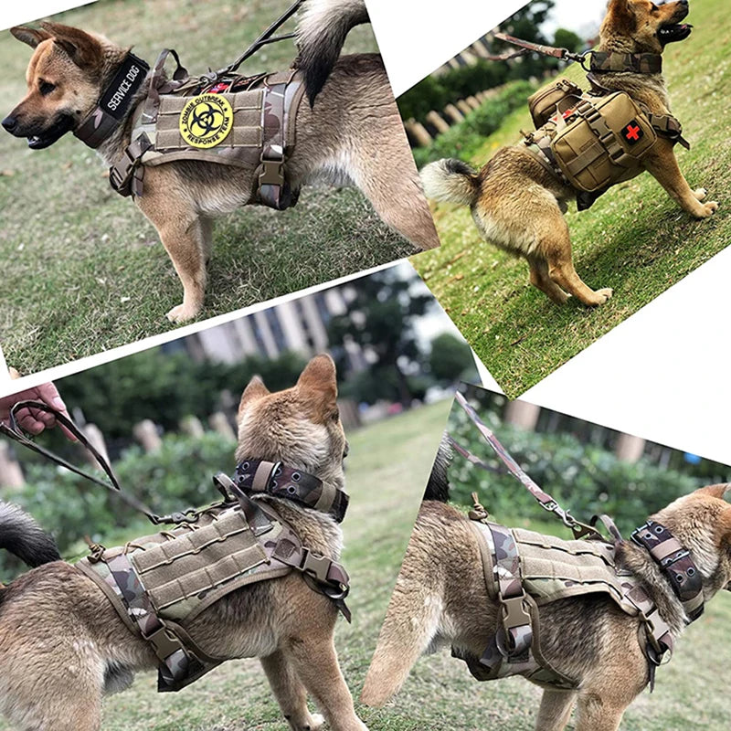 Stabiles Militär Hundegeschirr mit Griff