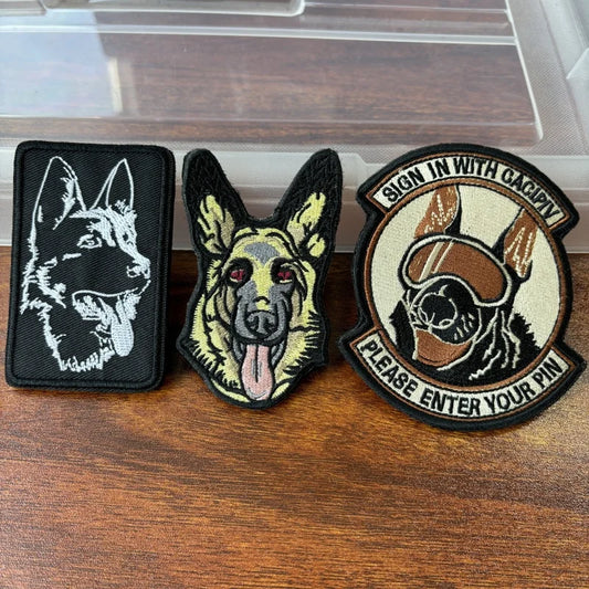 Klettabzeichen Hund "Schäferhund" Velcro Patch